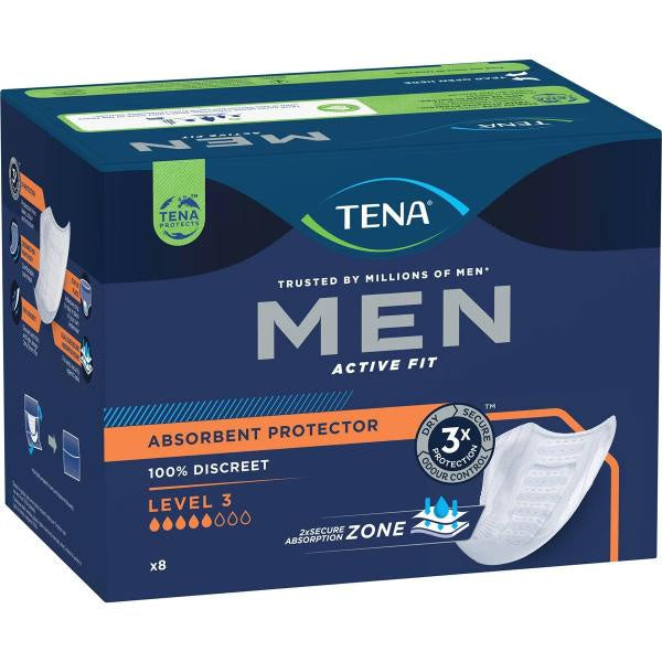 Tena Men Absorbent Protector Level 3 8pk