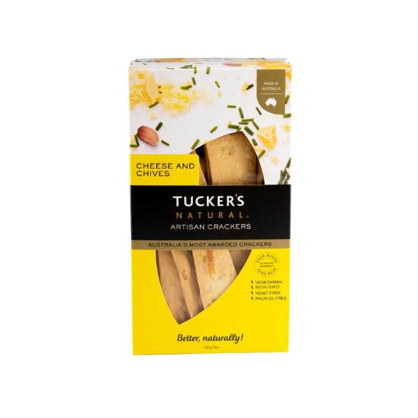 Tucker's Artisan Cheese & Chives Crackers 100g