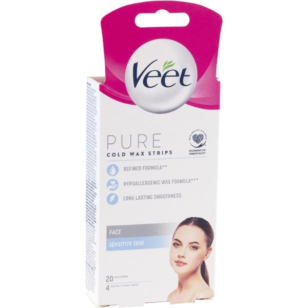 Veet Easy Gel 20 Wax Face Strips