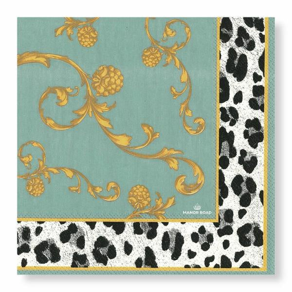 Victorian Leopard Napkins - Luncheon