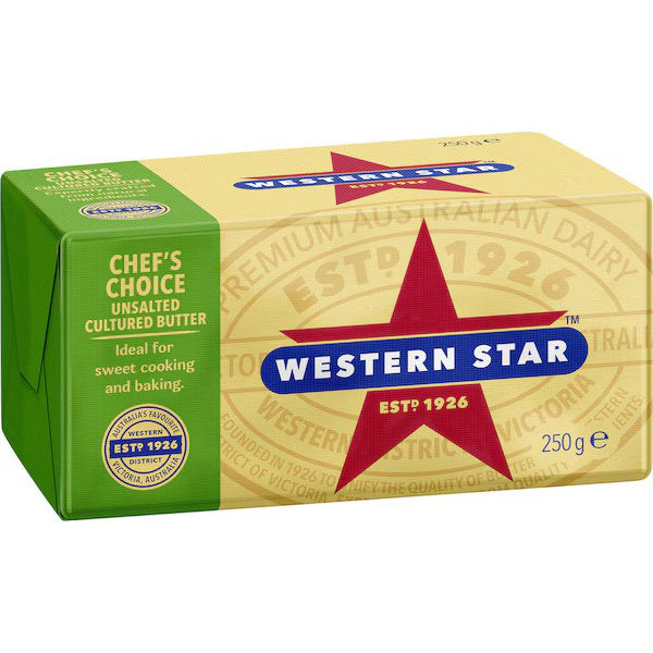 Western Star Unsalted Butter 250g