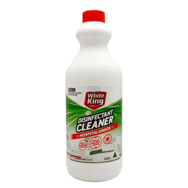 White King Disinfectant Cleaner Hospital Grade Citrus 1.25L