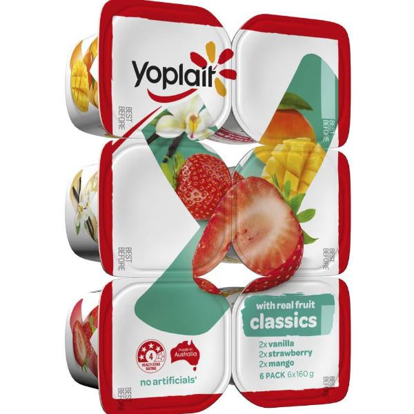 Yoplait Classics Yoghurt Punnet 6 x 160g