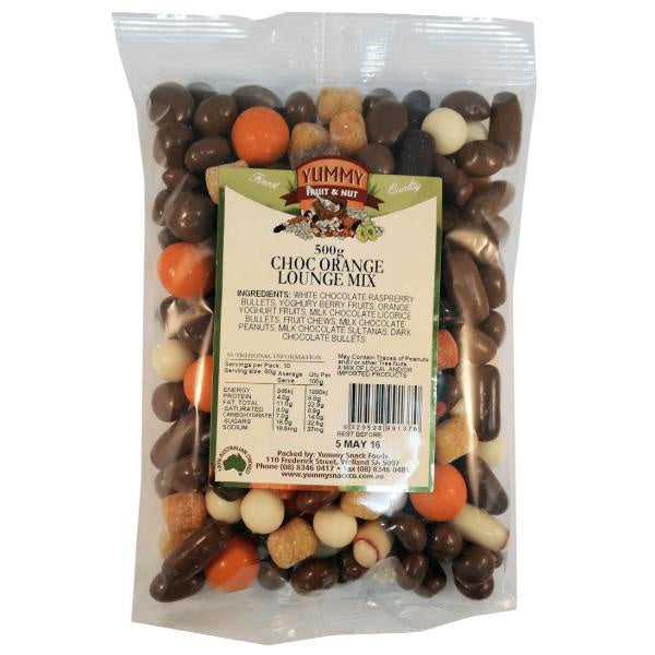 Yummy Snack Co Choc Orange Lounge Mix 500g