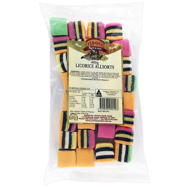 Yummy Snack Co Licorice Allsorts 400g