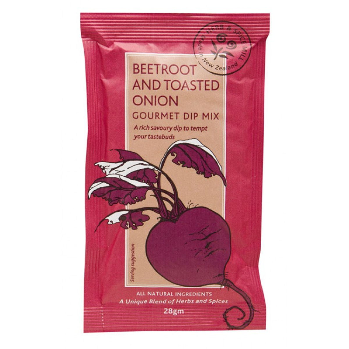 Herb & Spice Mill Beetroot & Toasted Onion Dip Mix 28g