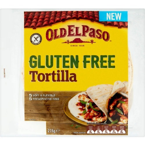 Old El Paso Gluten Free Tortillas 216g