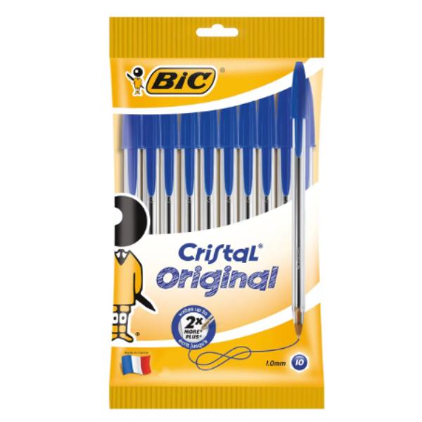 Bic Cristal Blue Pens 10 Pack