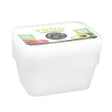 Lemon&Lime Disposable Food Containers Rectangle 1500ml 10 Pack