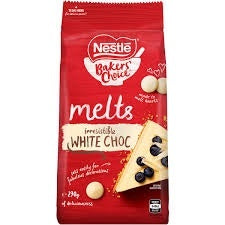 Nestle Bakers' Choice White Choc Melts 290g