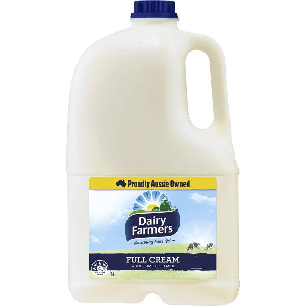 Dairy Farmers Milk Full Cream 3L