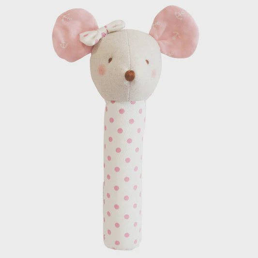 Alimrose Baby Squeaker Mouse | Pink