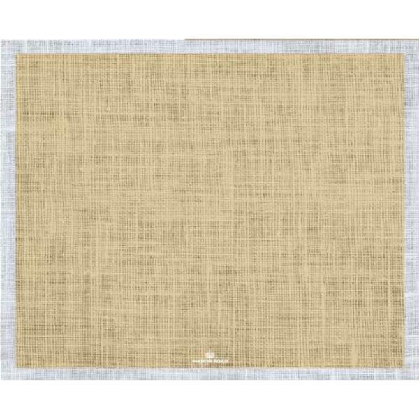 Linen Gold Paper Placemat Pad - 30 sheets