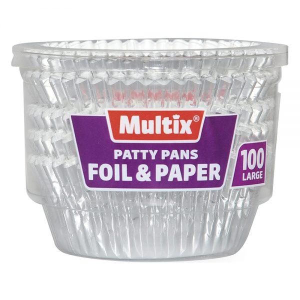 Multix Foil & Paper Patty Pans 100pk