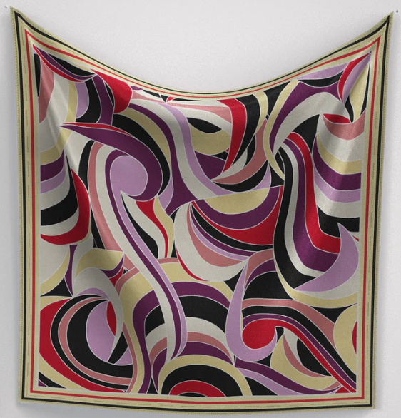 Panache Scarf Le Swirl Enchante In Lilac and Brights