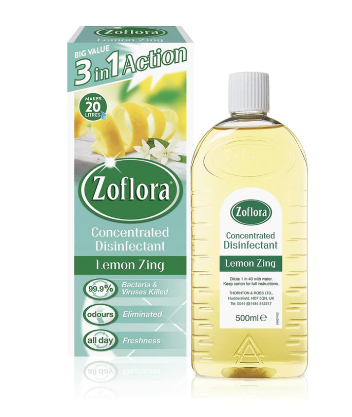 Zoflora Concentrate Multi-Purpose Disinfectant Lemon Zing 500ml