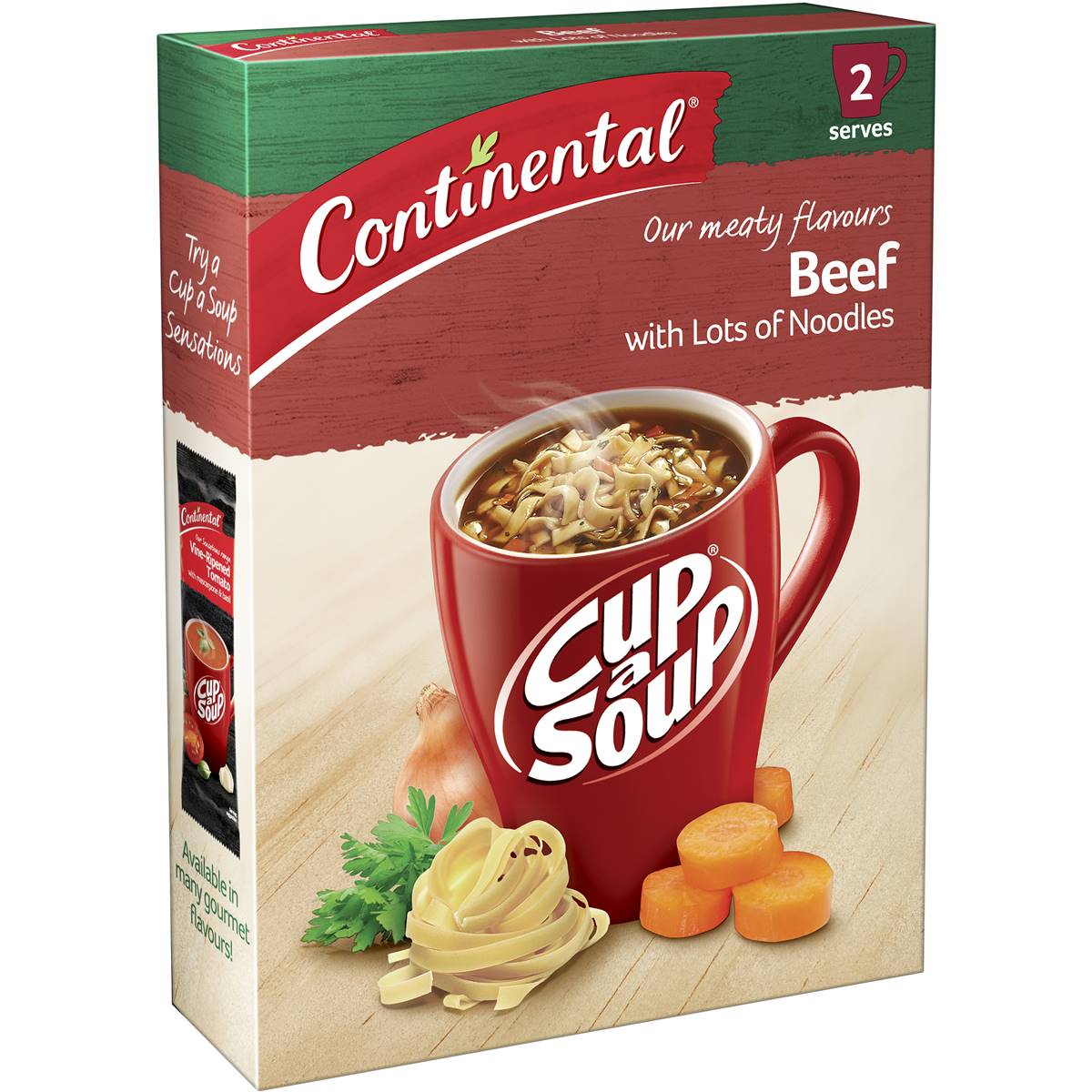 Continental Cup A Soup Beef with Lots of Noodles 2pkt 59g