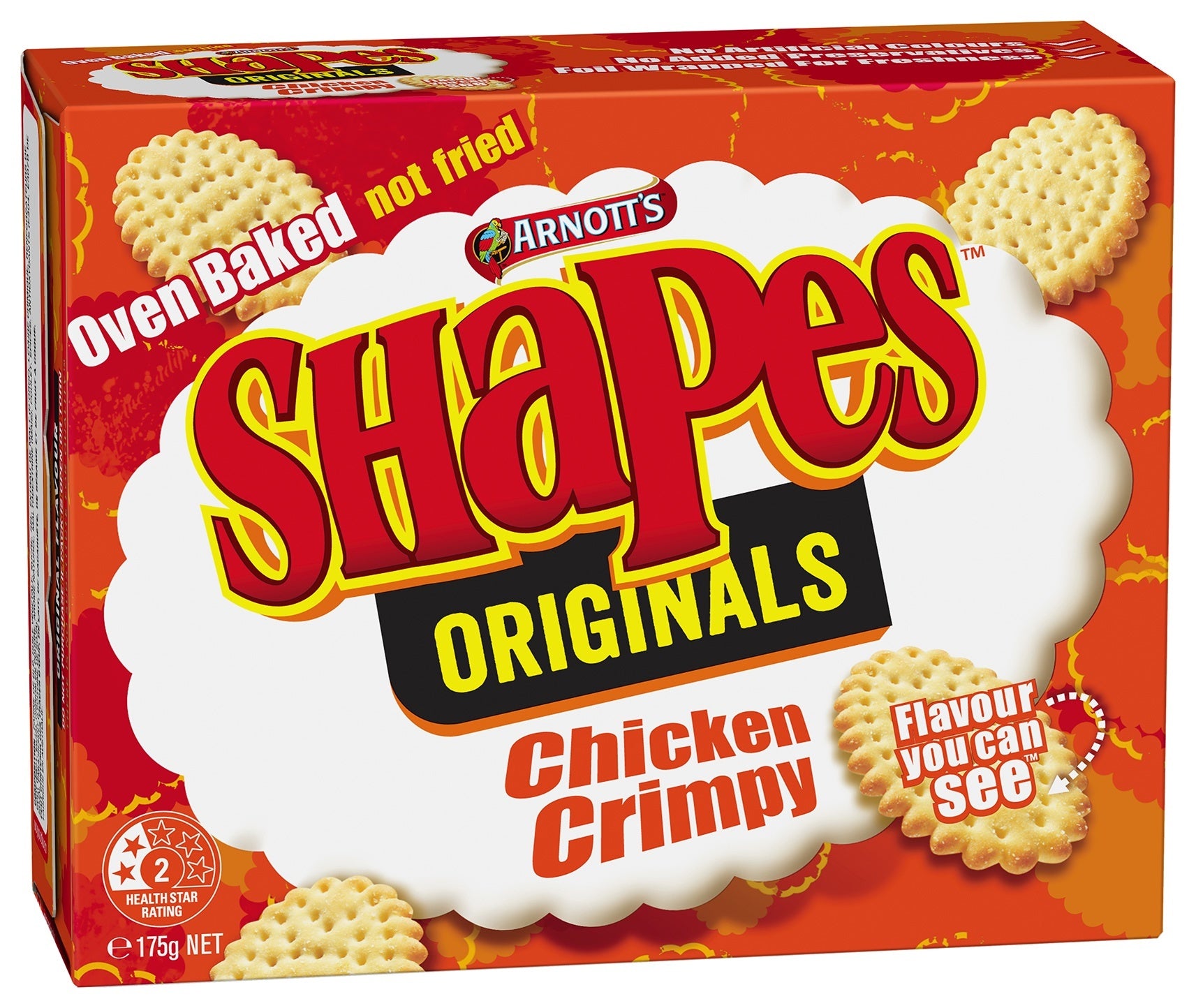 EGV Arnott's Shapes Originals Chicken Crimpy 175g