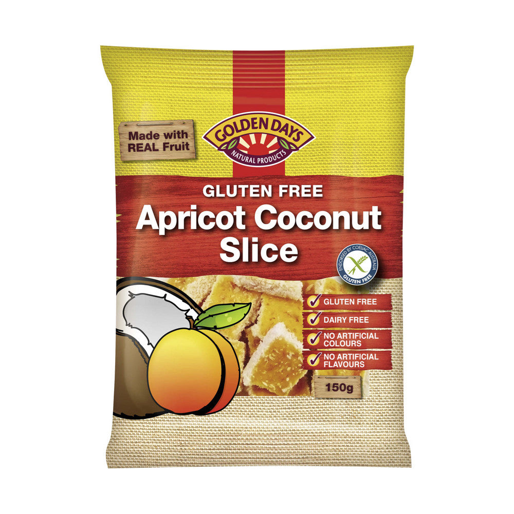 Golden Days Apricot Coconut Slice 150g