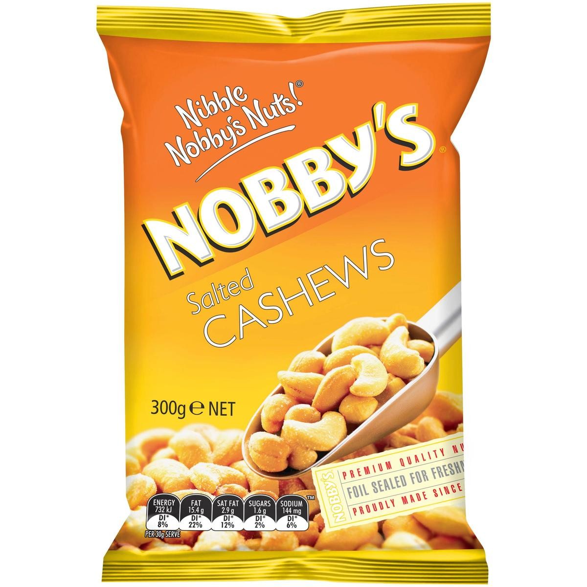 Nobby's Cashews Salted 300g