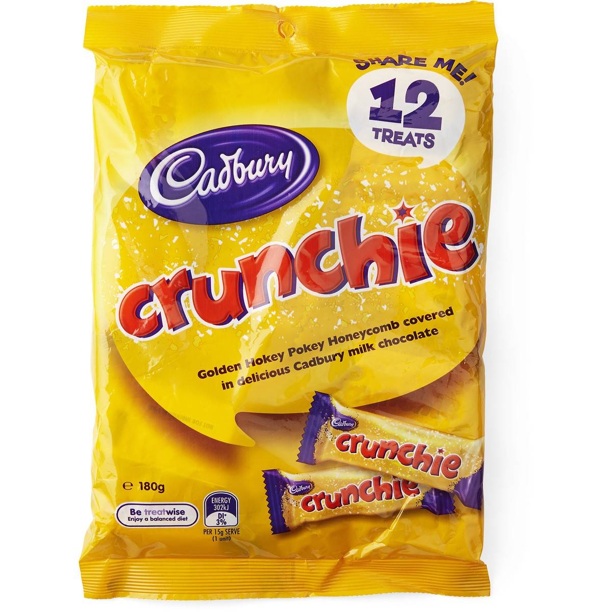 Cadbury Sharepack Crunchie 12pkt 180g