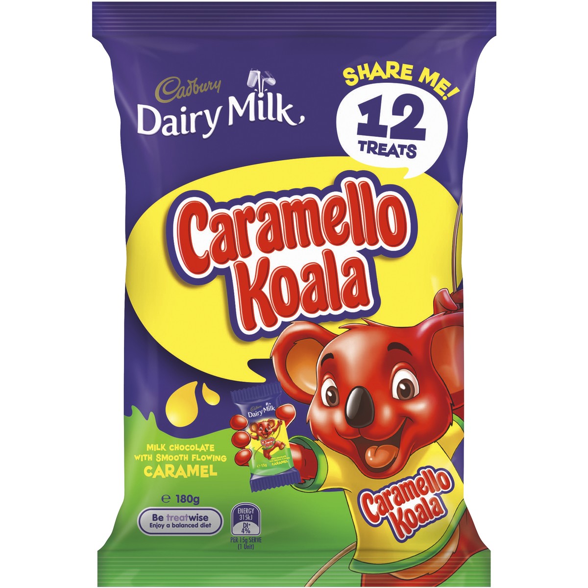 Cadbury Sharepack Caramello Koala 12pkt 180g