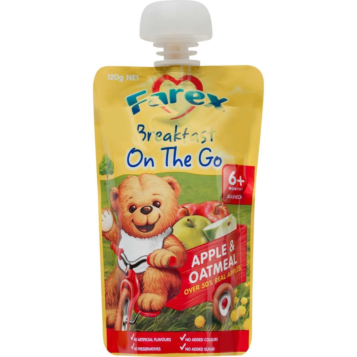 Farex On The Go Apple & Oatmeal 6mths+ 120g