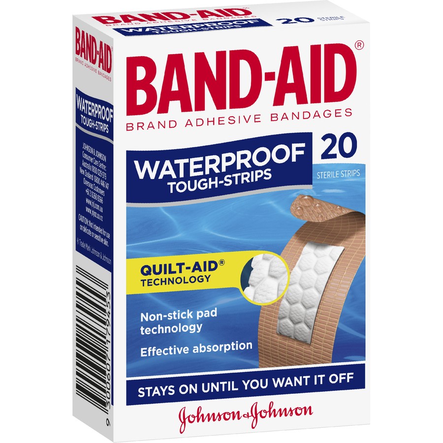 BAND-AID® Brand Tough Strips Waterproof Regular 20