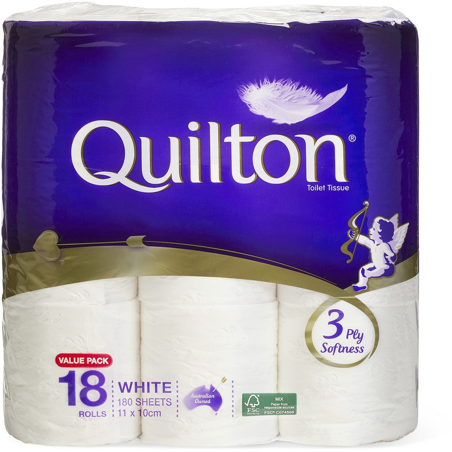 Quilton Toilet Tissue 3ply 18pk