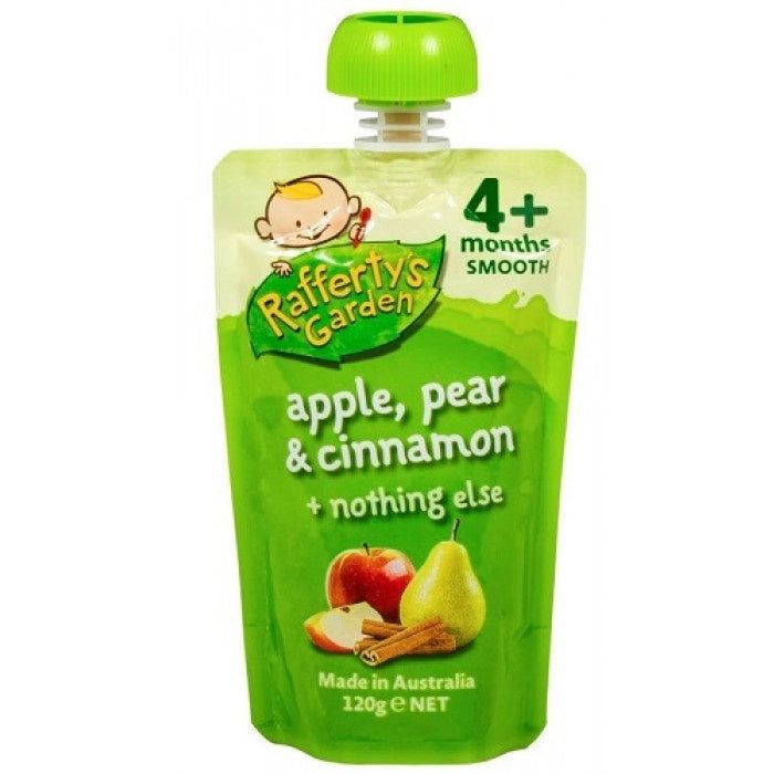 Rafferty's Garden Smooth 4 Mth+ Apple Pear Cinnamon 120g