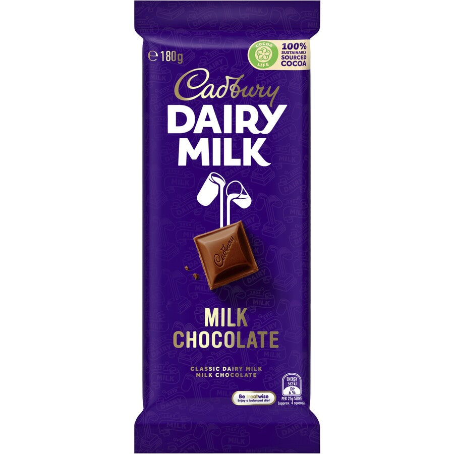 EGV Cadbury Dairy Milk Chocolate 180g