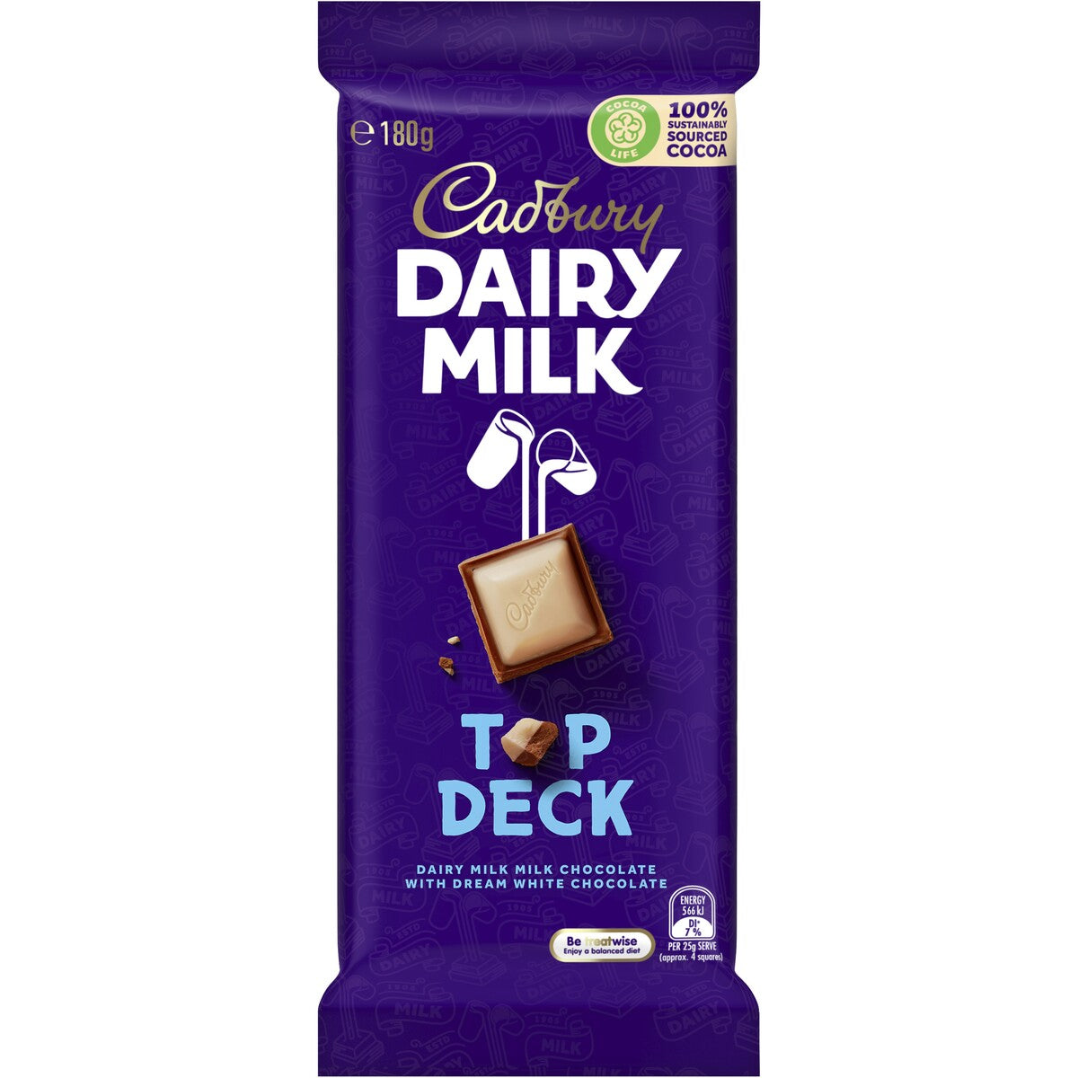 EGV Cadbury Dairy Milk Top Deck Chocolate 180g