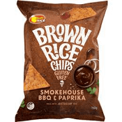 Sun Rice Brown Rice Chips Smokehouse BBQ & Paprika 150g