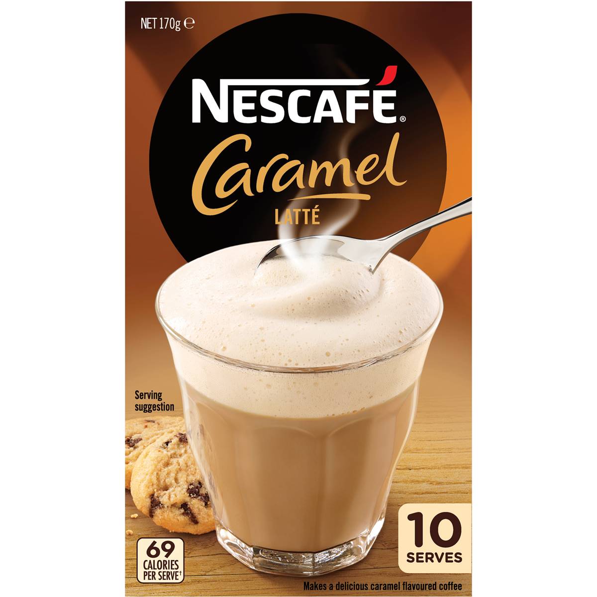 Nescafe Caramel Latte Coffee Sachets 10pk