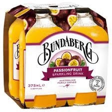 Bundaberg Passionfruit Sparkling Drink 375ml x 4pk