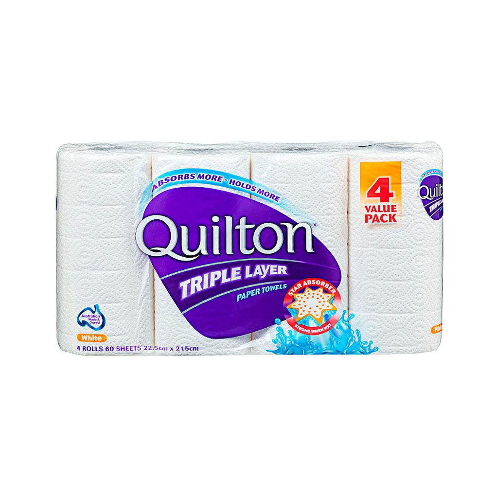 Quilton 3ply Paper Towel 4pk