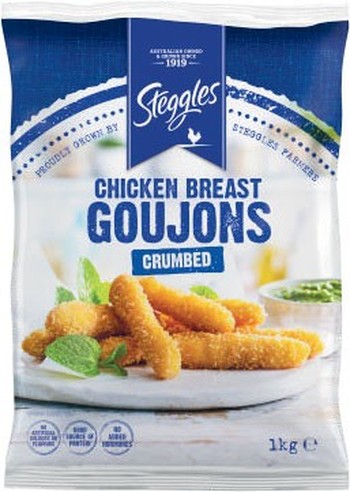 Steggles Chicken Goujons 1kg / 9310213563621