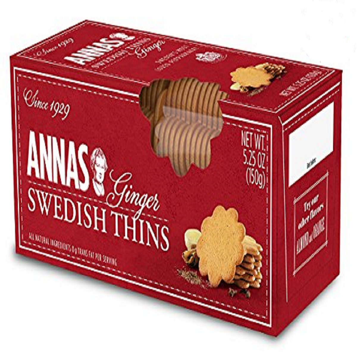 Annas Thins Biscuits Ginger 150g