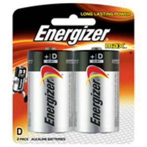 Energizer Max D Battery 2Pk