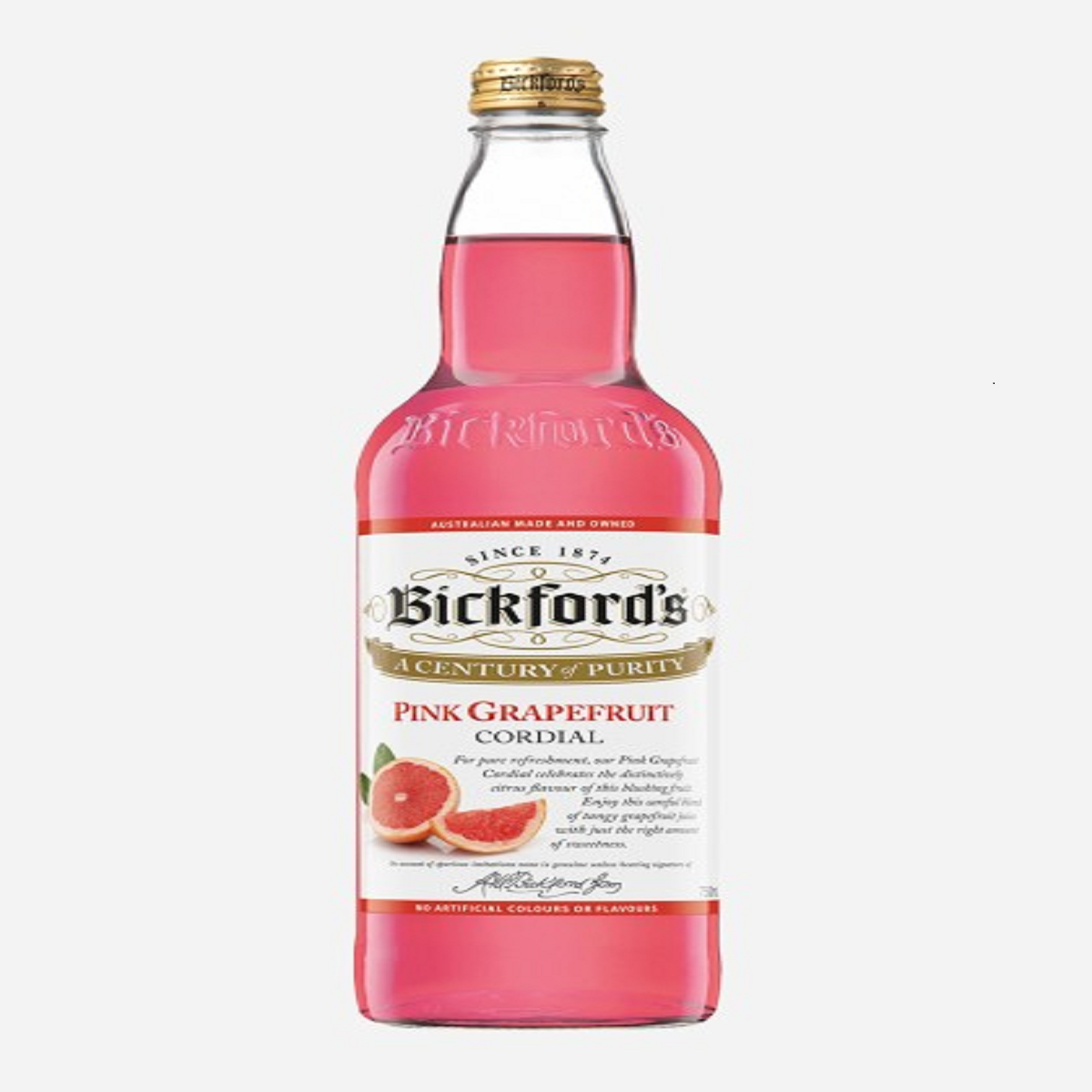 Bickfords Pink Grapefruit Cordial 750ml