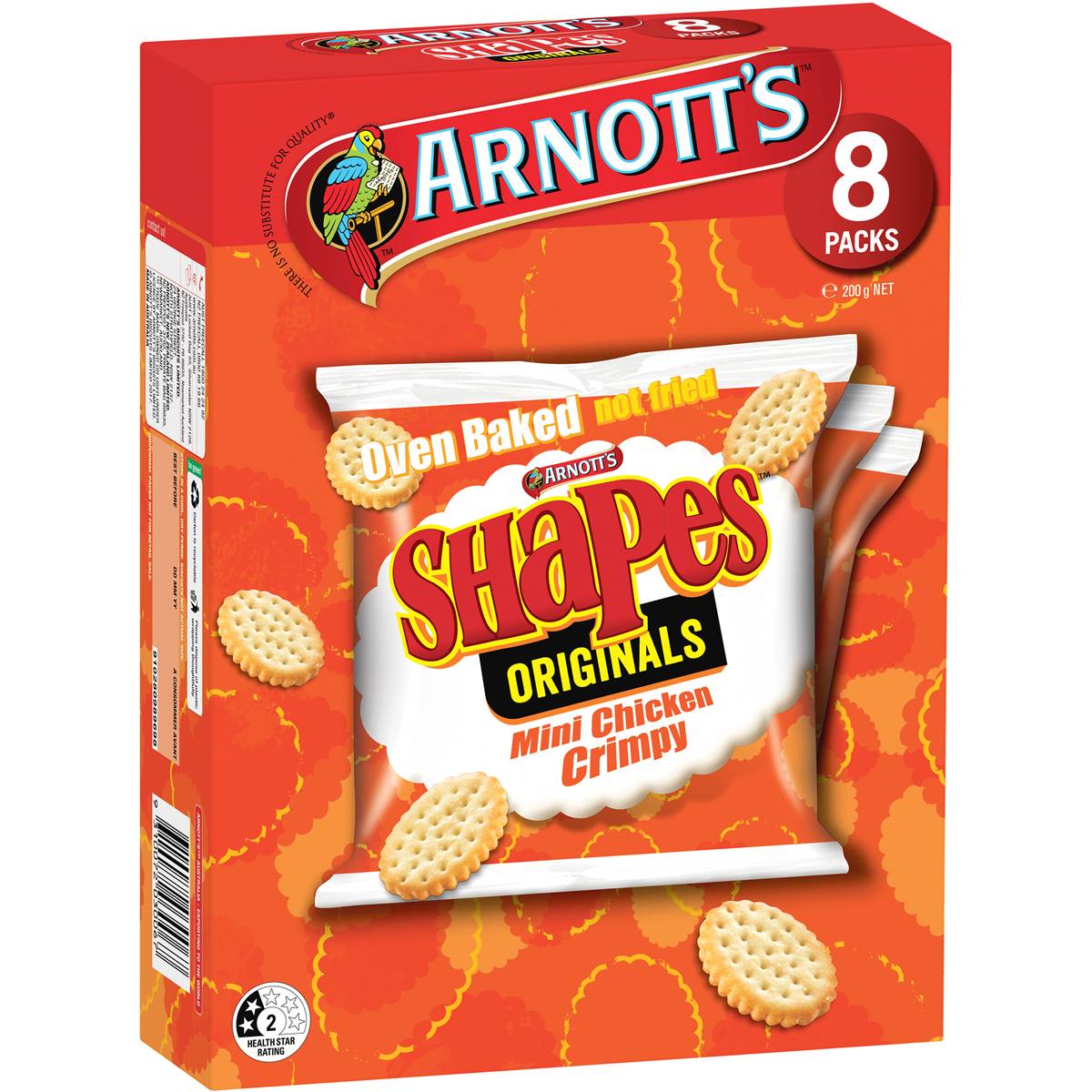 Arnott's Shapes Original Chicken Crimpy 8pkt