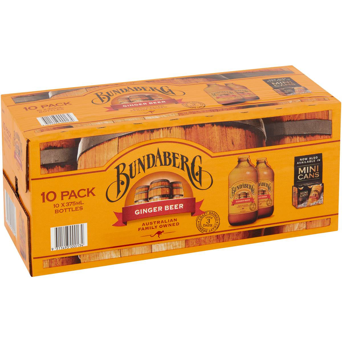 Bundaberg Ginger Beer 375ml x 10pk