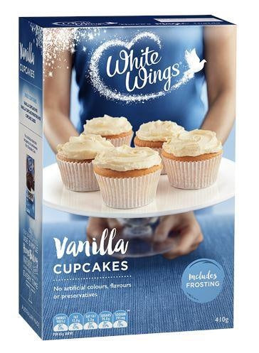 White Wings Vanilla Cupcake 410g