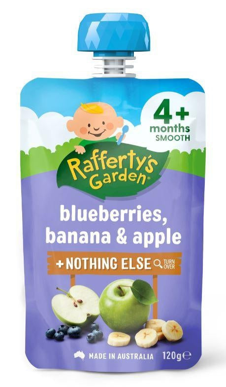 Rafferty's Garden Blueberries, Banana & Apple 4mth+ 120g