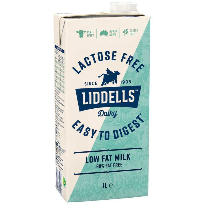 Liddells Lactose Free Low Fat Milk UHT 1l