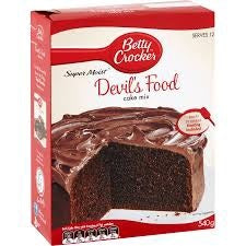 Betty Crocker Devils Foods Cake Mix 540g