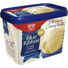 Blue Ribbon Vanilla Ice Cream 2L