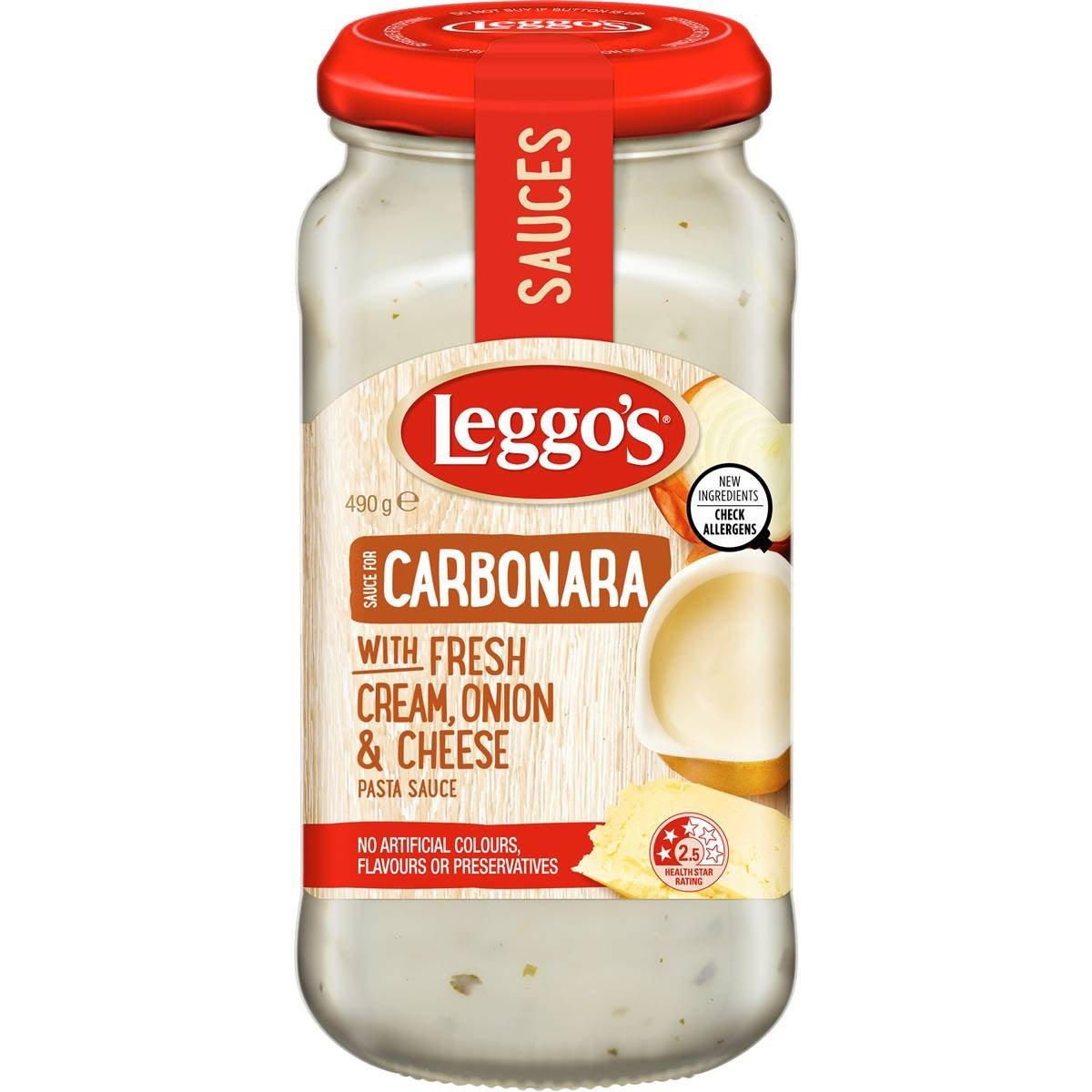 Leggo's Carbonara Pasta Sauce 490g