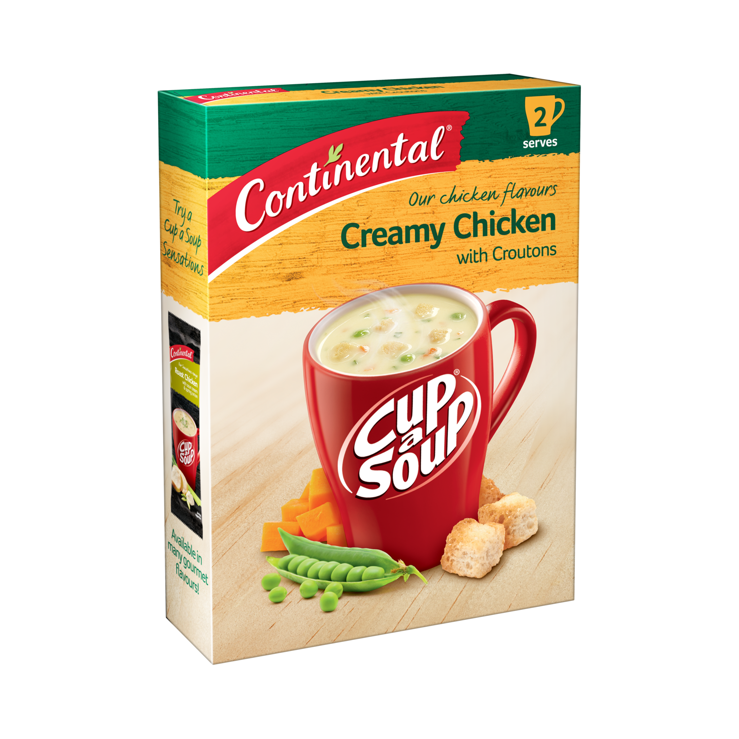 Continental Cup A Soup Creamy Chicken with Croutons 2pkt 60g