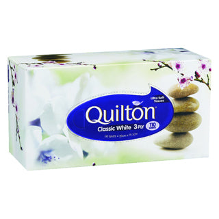 Quilton White Facial Tissue 3ply 110s